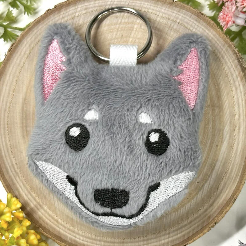 Wolf plush keychain on my Etsy Wolf plush keychain on my Etsy
